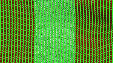 Birçok top yeşil bir ekran üzerinde Rüzgar içinde çırpınan oluşan Peru bayrağı.