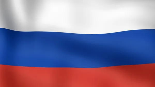 Flag of russia, fluttering in the wind. 3D rendering. — Stock Photo, Image