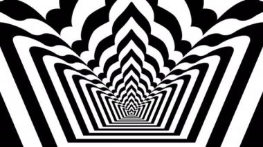 Konsantrik yaklaşmakta olan soyut sembolü