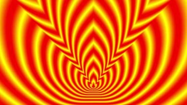 Alev yaklaşmakta olan sembolleri