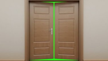 Enfilade kapıları ile geçmek