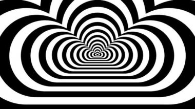 Bulut yaklaşmakta olan soyut sembolü