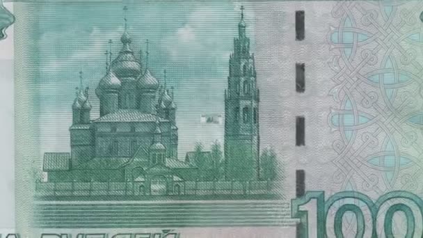 Billetes de 1000 rublos — Vídeos de Stock