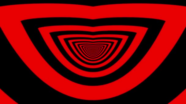 Oncoming abstract symbol of smile — Stock Video