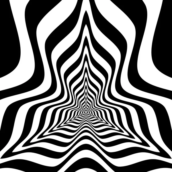 İçbükey dalgalar ile soyut üçgenler