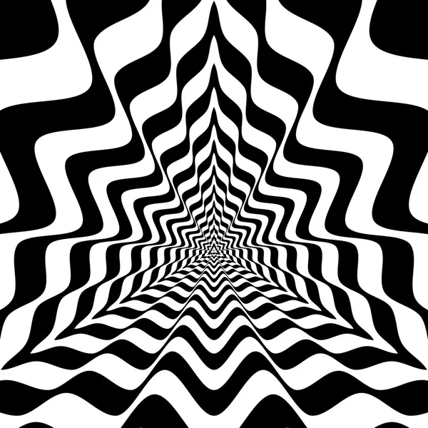 İçbükey dalgalar ile soyut üçgenler