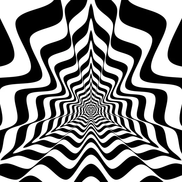 İçbükey dalgalar ile soyut üçgenler