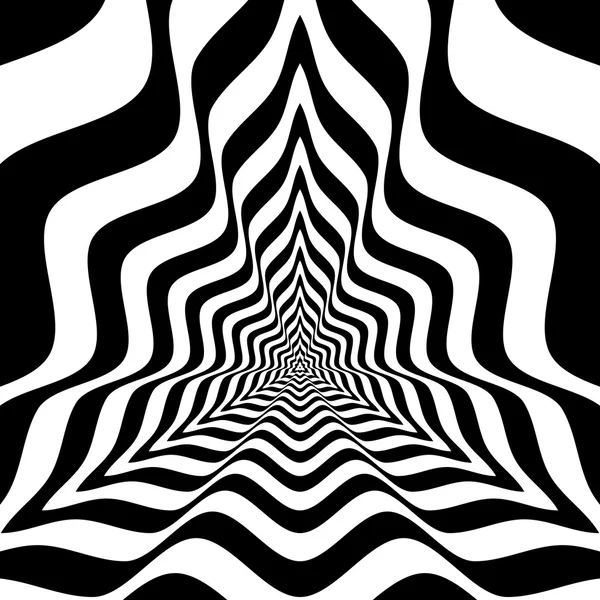 İçbükey dalgalar ile soyut üçgenler