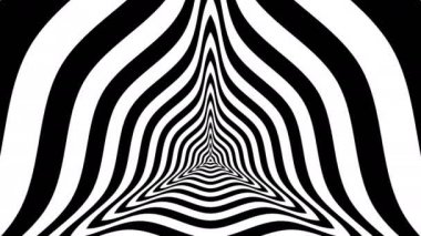 İçbükey dalgalar ile soyut üçgenler