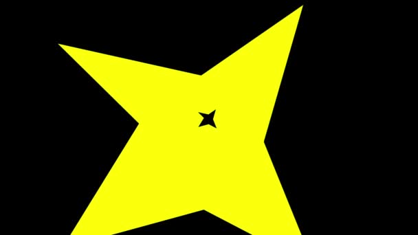 Abstracte achtergrond van geel zwart barsten — Stockvideo