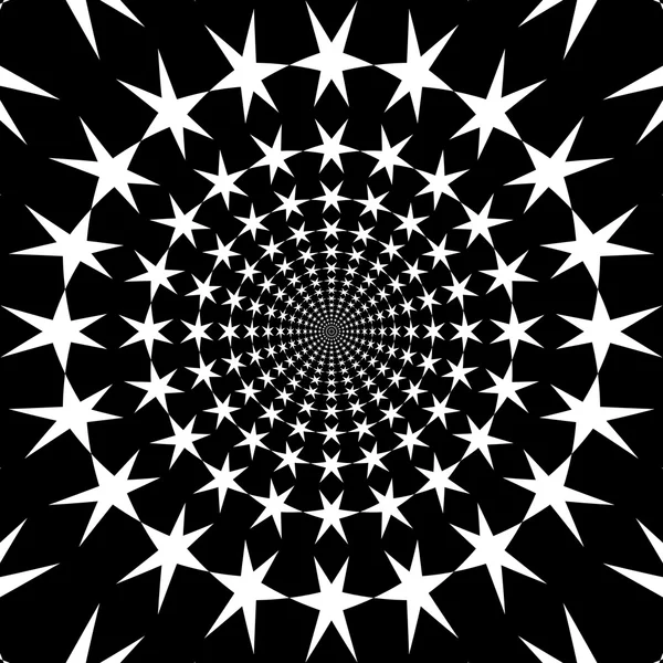 Konsantrik, soyut semboller, kar taneleri - optik, görsel yanılsama