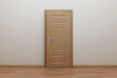 Enfilade, iç kapı açık.