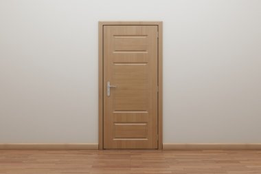 Enfilade, iç kapı açık.