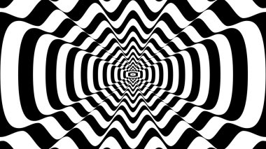 Konsantrik soyut sembolü, dalgalı şekil