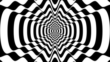 Konsantrik soyut sembolü, dalgalı şekil