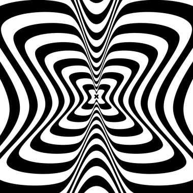 Konsantrik yaklaşmakta olan soyut sembolü, leke