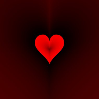 Kırmızı kalp. St. Valentine's Day için stop motion erotik animasyon parçası
