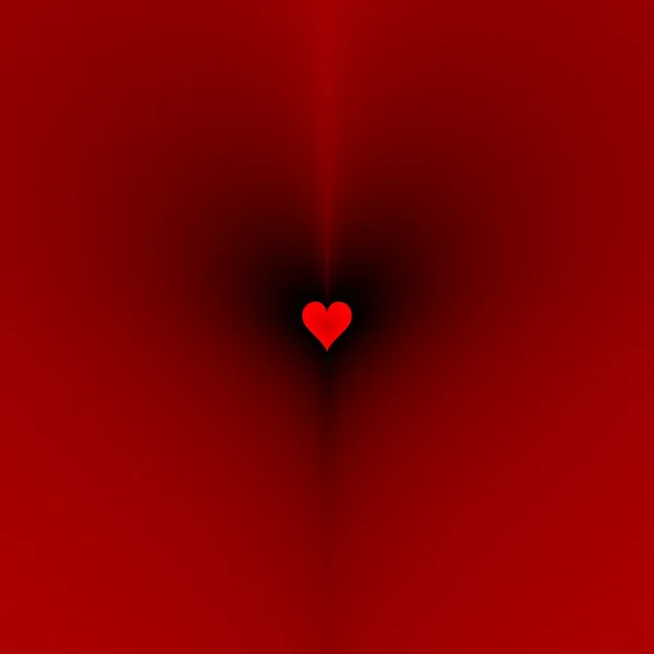 Red heart. Part of stop motion erotic animation for St. Valentine's Day — Stock Photo, Image