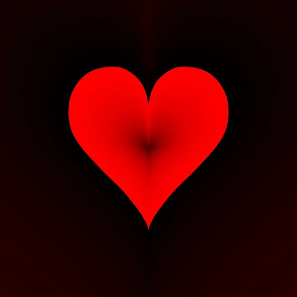 Красное сердце. Часть эротической анимации стоп-движения на День Святого Валентина — стоковое фото