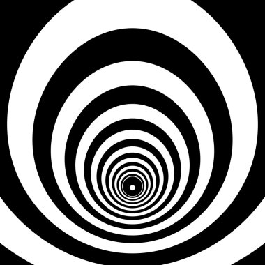 Konsantrik soyut sembolü, büstü.