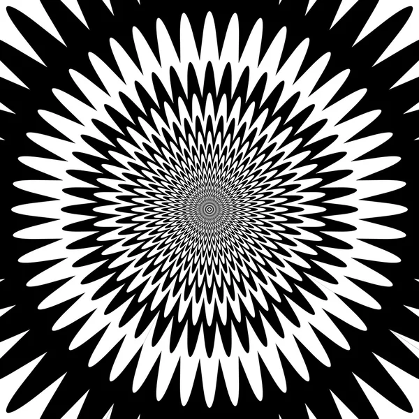 Simbolo astratto concentrico, stella - ottico, illusione visiva — Foto Stock