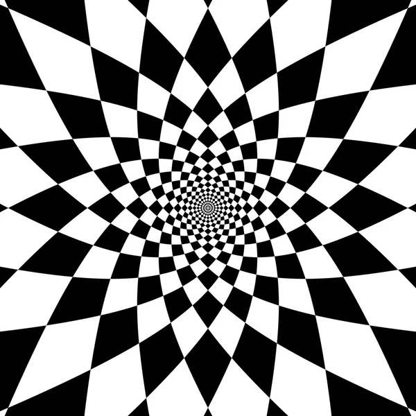 Concentric abstract symbol, rhomb - optical, visual illusion — Stock Photo, Image