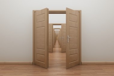 Enfilade, kapıları kendiniz için içinde aç.