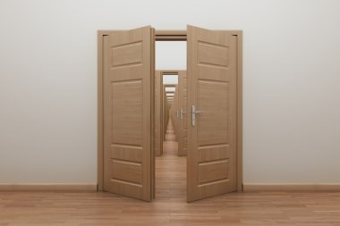 Enfilade, kapıları kendiniz için içinde aç.