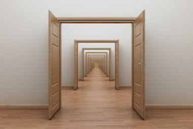 Enfilade, kapıları kendiniz için içinde aç.