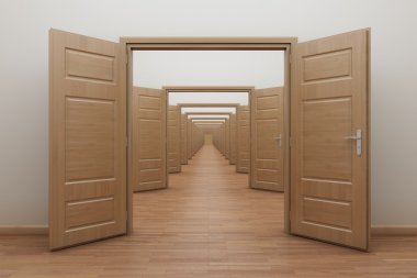 Enfilade, kapıları kendiniz için içinde aç.