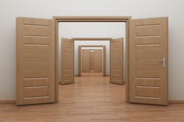 Enfilade, kapıları kendiniz için içinde aç.