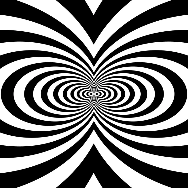 Simbolo astratto concentrico, triangolo - ottico, illusione visiva — Foto Stock