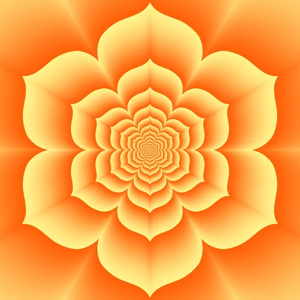 Tântrico swadhisthana chakra, lotos laranja, - chakra sexual — Fotografia de Stock