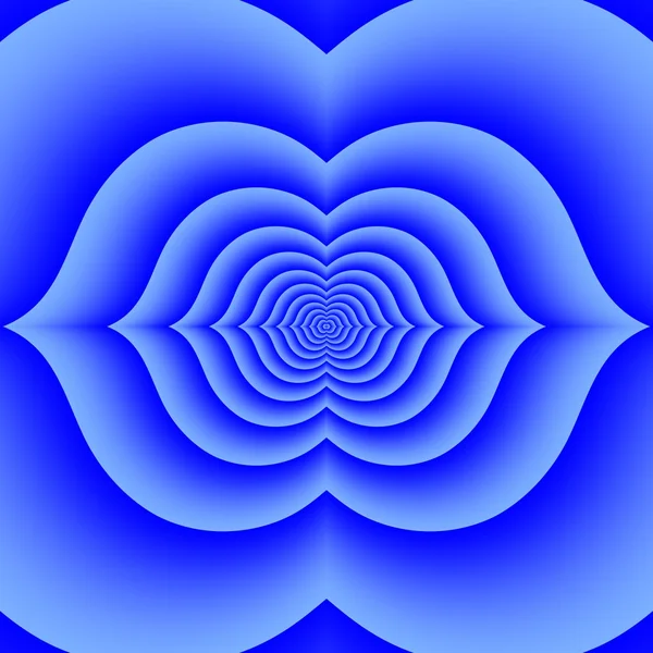 Tantrické ajna, adzhna čakra modrá, indigo lotos - třetí oko — Stock fotografie
