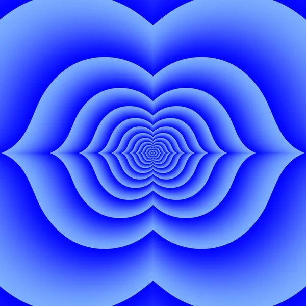 Tantrische ajna, adzhna chakra blau, indigo lotos - drittes Auge — Stockfoto