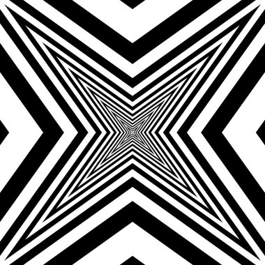 Konsantrik yıldız dört ışınları