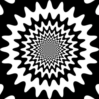 Konsantrik soyut 24 ışınları yuvarlak yıldız