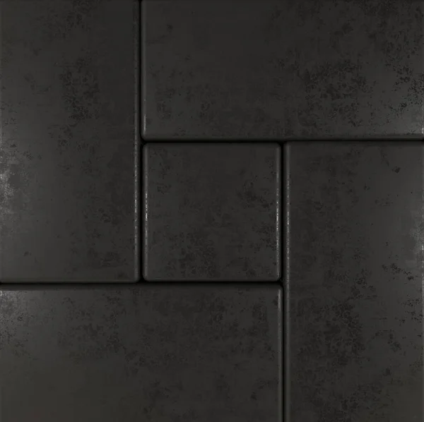 Donkere Zwarte Kubussen Patroon Achtergrond Weergave Illustratie — Stockfoto