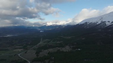 Sakin bir mahallede sokak köpeği kaldırımda oturuyor. Yüksek kalite 4k görüntü