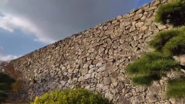 Majestic Himeji Şatosu Japonya İkonik UNESCO Dünya Mirası Bölgesi. Yüksek kaliteli FullHD görüntüler