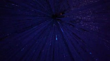 Işıl ışıl mavi kristal peyzaj Japon donanımında. Yüksek kalite 4k görüntü