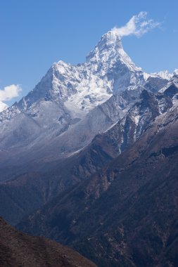 Ama Dablam mountain view, Everest region clipart