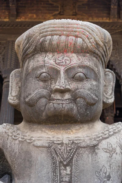 Stone statue at Bhaktapur city — Stock Photo, Image