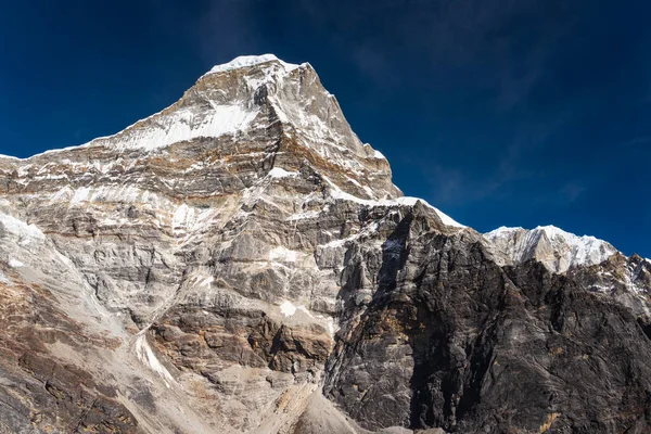 Kyashar or Peak 43 mountain peak in Mera peak trekking route, Himalaya mountains range in Nepal, Asia