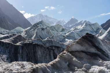Passu glacier surrounded by Karakoram mountains range, Gilgit Baltistan, Pakistan, Asia clipart