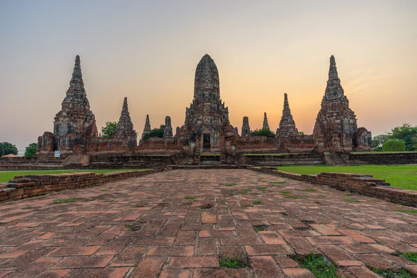 Wat Chaimongkol på morgonen — Stockfoto