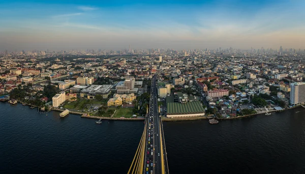 Rama viii most panorama pohled — Stock fotografie