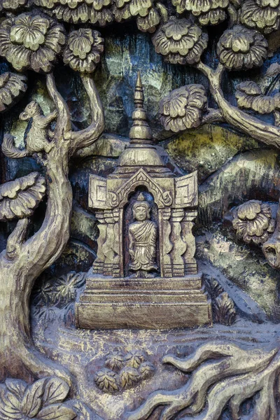 Northern Thailand sculpture Buddha art style — Stock Photo, Image