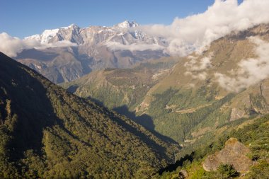 Everest ana kampı trekking manzara