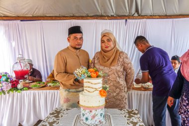 KUALA LUMPUR, MACH 2021. Geleneksel Malezya düğünü sahnesi 